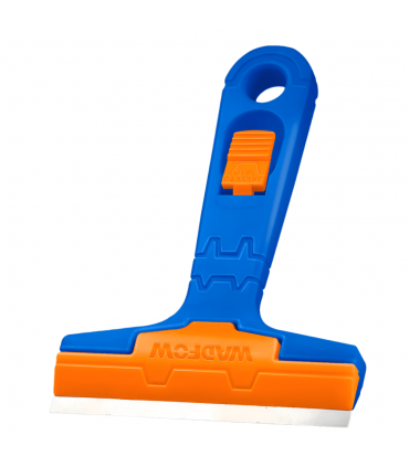 Wadfow WGS1618 102mm Ergonomic Grip Window Scraper with 3 Blades