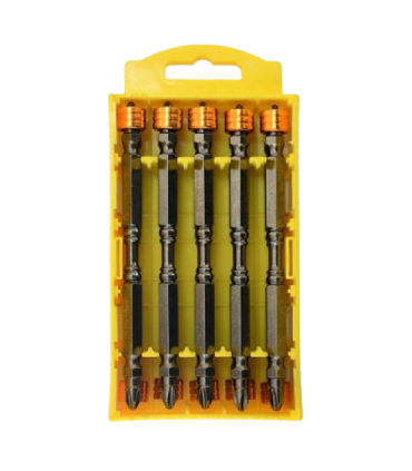 Double Ended S2 Steel Magnetic Screwdriver Bit - 65mm & 110mm