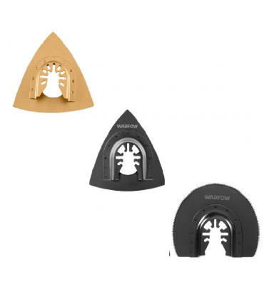 Wadfow WMA9417 22-Piece Multi-Tool Blade Set Sanding Cutting Sawing Kit
