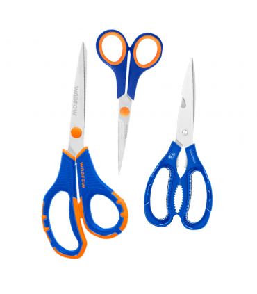 Wadfow WSX4603 3-Piece Stainless Steel Scissors Set - 140mm/210mm/215mm