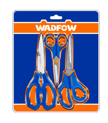 Wadfow WSX4603 3-Piece Stainless Steel Scissors Set - 140mm/210mm/215mm