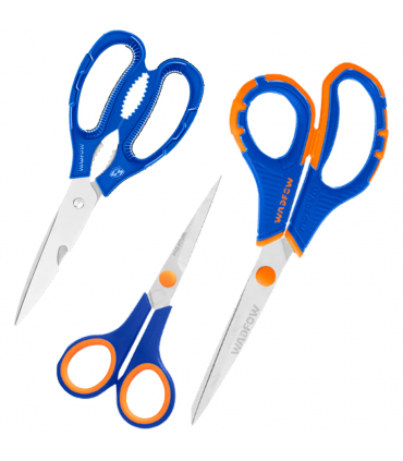 Wadfow WSX4603 3-Piece Stainless Steel Scissors Set - 140mm/210mm/215mm