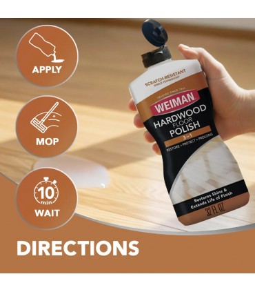 Weiman WM525 Hardwood Floor High Traffic Polish & Restorer 946ml