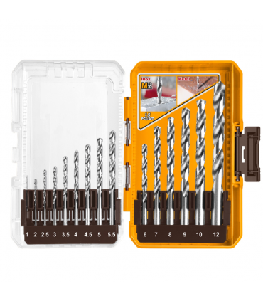 Ingco AKDL51508 M2 HSS 15 Pieces Drill Bit Set