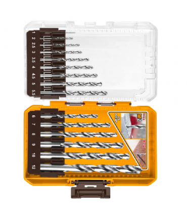 Ingco AKDL51508 M2 HSS 15 Pieces Drill Bit Set