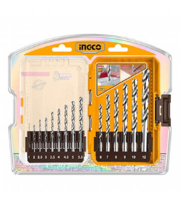 Ingco AKDL51508 M2 HSS 15 Pieces Drill Bit Set
