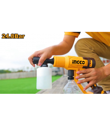 Ingco CPWLI20362 20V Lithium-Ion 24.8 Bar Pressure Washer