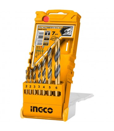 Ingco AKD1075 7 Pieces HSS Drill Bit Set - 2 - 6mm