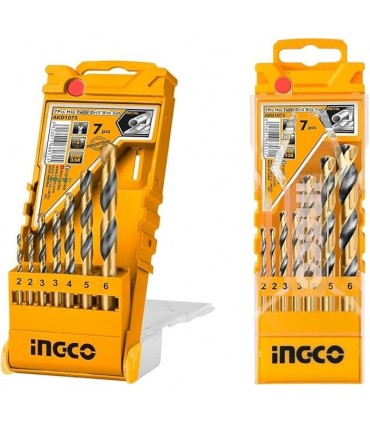Ingco AKD1075 7 Pieces HSS Drill Bit Set - 2 - 6mm