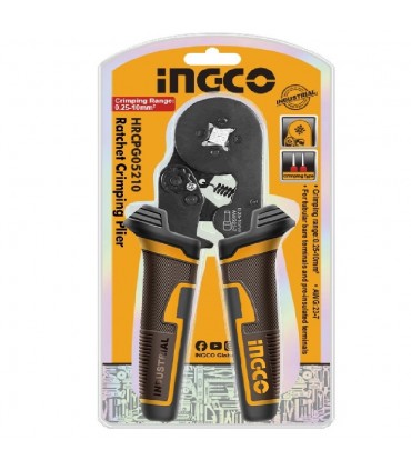 Ingco HRCPG05210 6 Inch(160mm) Ratchet Crimping Plier