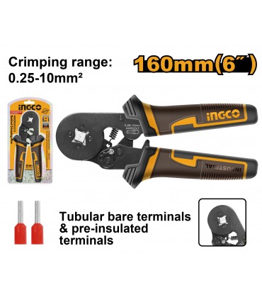 Ingco HRCPG05210 6 Inch(160mm) Ratchet Crimping Plier