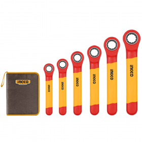 Ingco HKISPA0603 6-Piece Insulated Ratchet Wrench Set 10-19mm