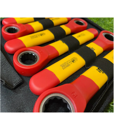 Ingco HKISPA0603 6-Piece Insulated Ratchet Wrench Set 10-19mm