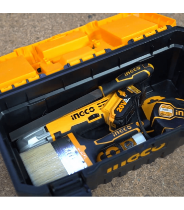 Ingco PBX2002 20 Inch Plastic Tool Box Metal Latch with Top Organiser