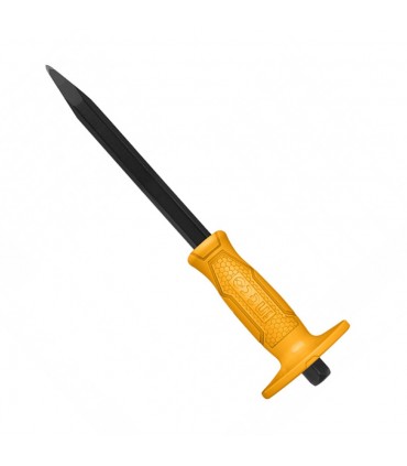 Ingco HCC0841016 10 inch Concrete Pointed Chisel with Hand Guard