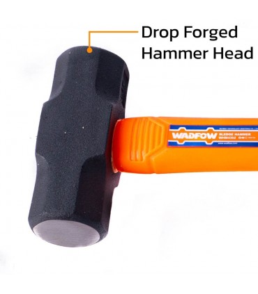 Wadfow WHM4302 Drop-forged Carbon Steel Fiberglass Handle Sledge Hammer