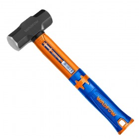 Wadfow WHM4302 Drop-forged Carbon Steel Fiberglass Handle Sledge Hammer - 2LB
