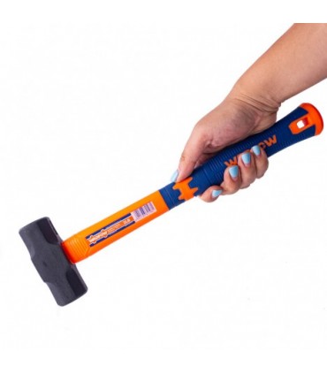 Wadfow WHM4302 Drop-forged Carbon Steel Fiberglass Handle Sledge Hammer