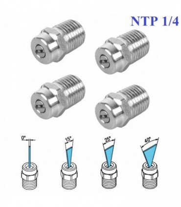 Hardware Specialist Stainless Steel NTP 1/4 Spray Nozzle (For Pressure Washer)