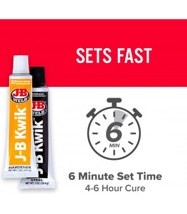 J-B Weld Twin Tube Kwikweld Quick Setting Steel Reinforced Epoxy - 56 g