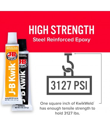 J-B Weld Twin Tube Kwikweld Quick Setting Steel Reinforced Epoxy - 56 g