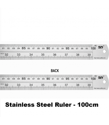 Stainless Steel Measuring Ruler - 30cm / 100cm Precision Scale