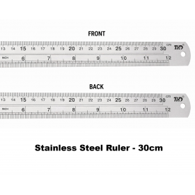 Stainless Steel Measuring Ruler - 30cm / 100cm Precision Scale
