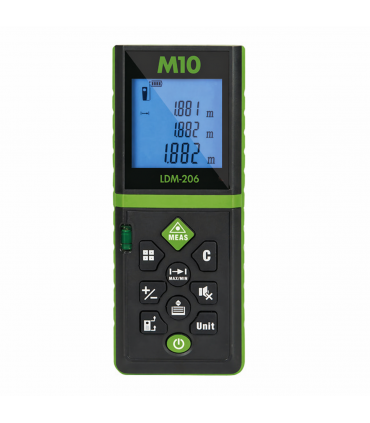 M10 LDM206/LDM60G 60m Laser Distance Meter - Red/Green
