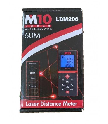 M10 LDM206/LDM60G 60m Laser Distance Meter - Red/Green