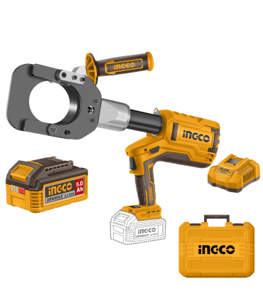 Ingco CRCLI2005 2x20V Lithium-ion 5.0Ah 85mm Cordless Hydraulic Cable Cutter Kit
