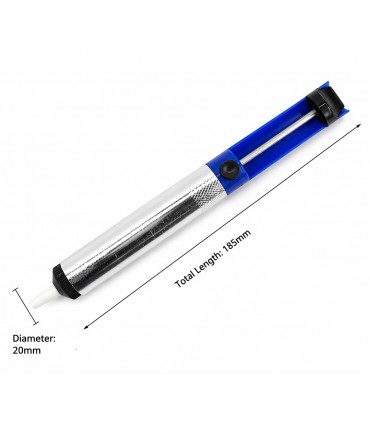 Desoldering Pump 185mm Aluminium High Suction Solder Removal Tool