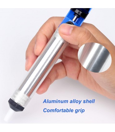 Desoldering Pump 185mm Aluminium High Suction Solder Removal Tool