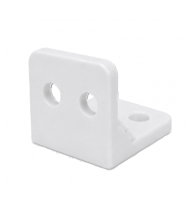 Hardware Specialist PVC L-Bracket 27mm x 21mm Mounting Corner Bracket - White