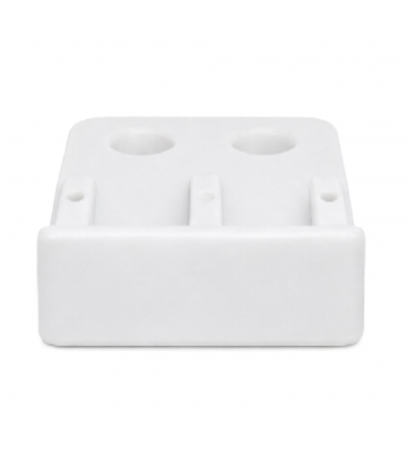 Hardware Specialist PVC L-Bracket 27mm x 21mm Mounting Corner Bracket - White