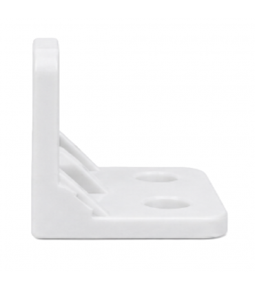 Hardware Specialist PVC L-Bracket 27mm x 21mm Mounting Corner Bracket - White