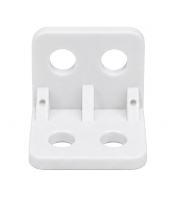 Hardware Specialist PVC L-Bracket 27mm x 21mm Mounting Corner Bracket - White