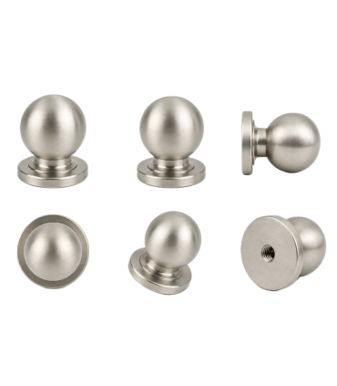 Hardware Specialist 625 Round Handle Cabinet Knob - Brushed Satin Nickel