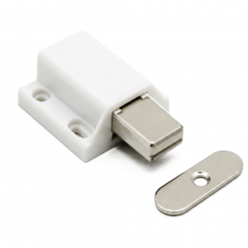 ecoWare ML004 Single Magnetic Spring Catch - White
