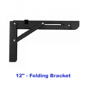 ecoWare Heavy Duty Steel Folding Bracket Soft Close - Black