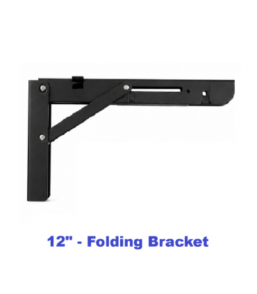 ecoWare Heavy Duty Steel Folding Bracket Soft Close - Black