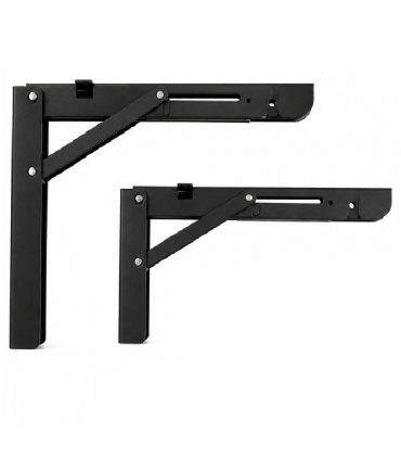 ecoWare Heavy Duty Steel Folding Bracket Soft Close - Black