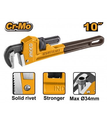 Ingco HPW08 Industrial Steel Plumbing Piping Wrench