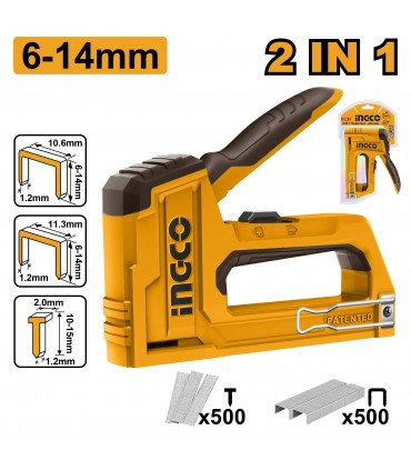 Ingco HSG1406 Heavy Duty 2 in 1 Staple Gun