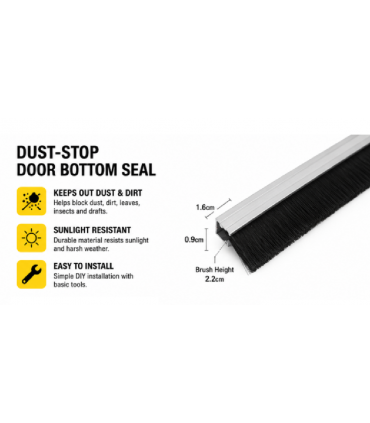 Seapex Dust-Stop Door Bottom Seal - 100cm