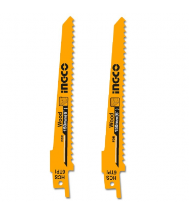 Ingco SSB644D 6TPI 150mm Recipro Saw Blade - 2 Pieces