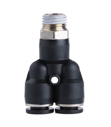 Male Threaded 8mm Push in Joint Pneumatic Twin Connector Quick Fittings