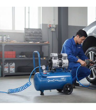 Dong Cheng DQE1200/10L 1200W Motor Oil-Free 1.5 HP Air Compressor