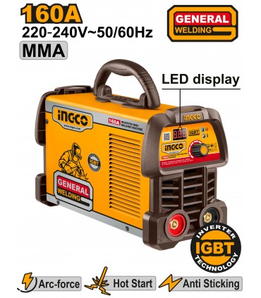 Ingco MMA16059 IGBT Inverter 160A MMA Welding Machine