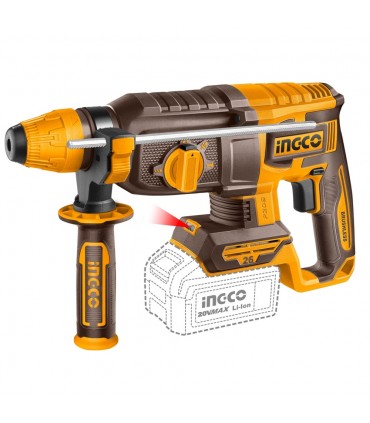 Ingco CRHLI262085 2x20V Brushless 26MMØ Rotary Hammer Drill Kit