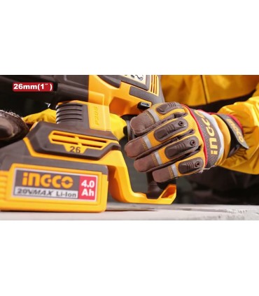 Ingco CRHLI262085 2x20V Brushless 26MMØ Rotary Hammer Drill Kit